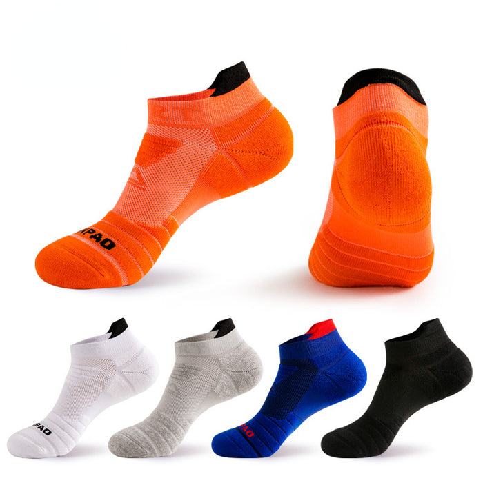 Wholesale Men's Sports Socks Professional Basketball Non-Slip Boat Socks JDC-SK-ManP004