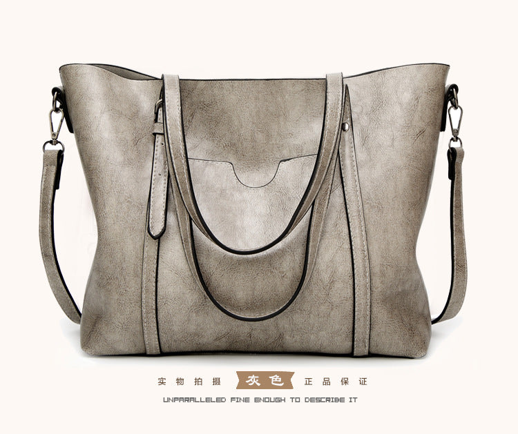 Wholesale Shoulder Bag PU Simple Large Capacity Tote Bag Diagonal JDC-SD-Diew002