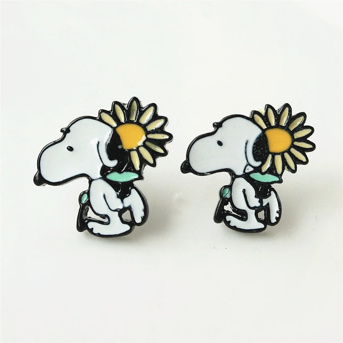 Jewelry WholesaleWholesale Cartoon Peanut Little Yellow Bird Stud Earrings (F) MOQ≥2 JDC-ES-MOSHU006 Earrings 舒莫 %variant_option1% %variant_option2% %variant_option3%  Factory Price JoyasDeChina Joyas De China