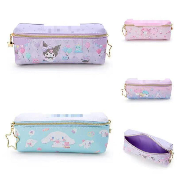 Wholesale Cartoon PU Double Zipper Pencil Case (F) MOQ≥3 JDC-PB-Xinka001