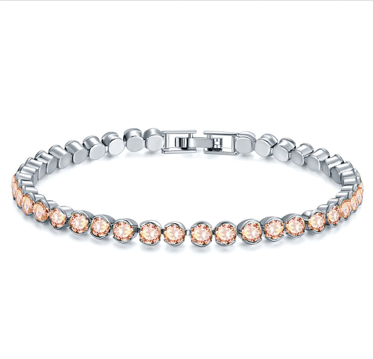 Jewelry WholesaleWholesale Zircon Tennis Chain Bracelet JDC-BT-RuoS002 Bracelet 若瑟 %variant_option1% %variant_option2% %variant_option3%  Factory Price JoyasDeChina Joyas De China