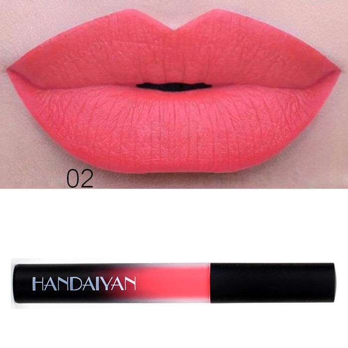 Jewelry WholesaleWholesale matte velvet matte long lasting liquid lipstick JDC-MK-HDY016 lipstick 韩黛妍 %variant_option1% %variant_option2% %variant_option3%  Factory Price JoyasDeChina Joyas De China