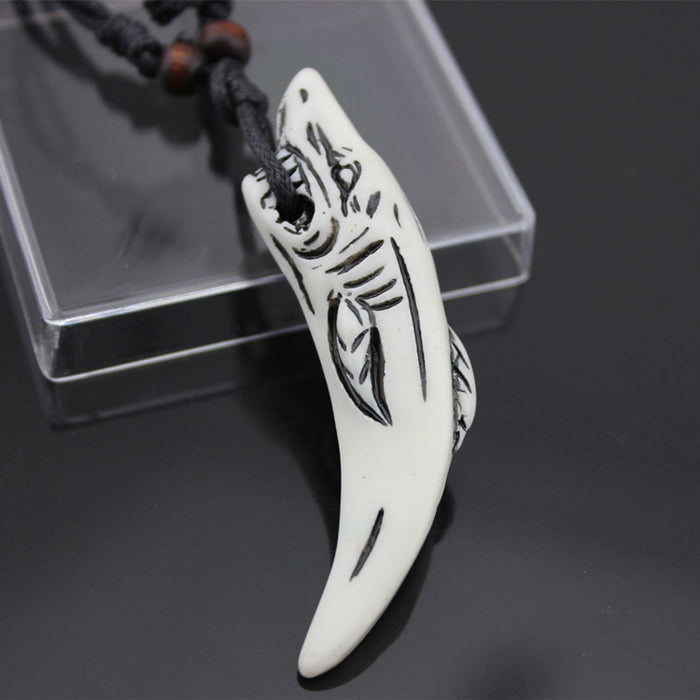 Jewelry WholesaleWholesale Shark Tooth Necklace Pendant MOQ≥3 JDC-NE-Shangd013 Necklaces 双德 %variant_option1% %variant_option2% %variant_option3%  Factory Price JoyasDeChina Joyas De China