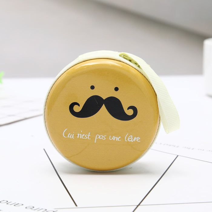 Jewelry WholesaleWholesale Cartoon Beard Metal Box Round Wallet JDC-WT-ShuaiD009 Wallet 兜率 %variant_option1% %variant_option2% %variant_option3%  Factory Price JoyasDeChina Joyas De China