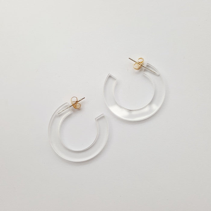 Jewelry WholesaleWholesale acrylic round earrings JDC-ES-XUEP021 Earrings 雪帕 %variant_option1% %variant_option2% %variant_option3%  Factory Price JoyasDeChina Joyas De China