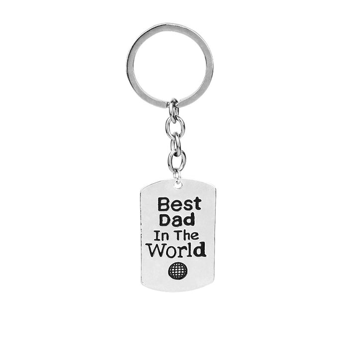 Wholesale Creative Letters Father's Day Keychain MOQ≥2 JDC-KC-ZJ009