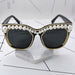 Jewelry WholesaleWholesale vintage metal pearl diamond-encrusted large frame round face sunglasses JDC-SG-NT018 Sunglasses 妮头 %variant_option1% %variant_option2% %variant_option3%  Factory Price JoyasDeChina Joyas De China