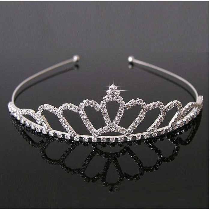 Jewelry WholesaleWholesale Kids Crown White Crystal Headband JDC-HD-hongh003 Headband 宏宏 %variant_option1% %variant_option2% %variant_option3%  Factory Price JoyasDeChina Joyas De China