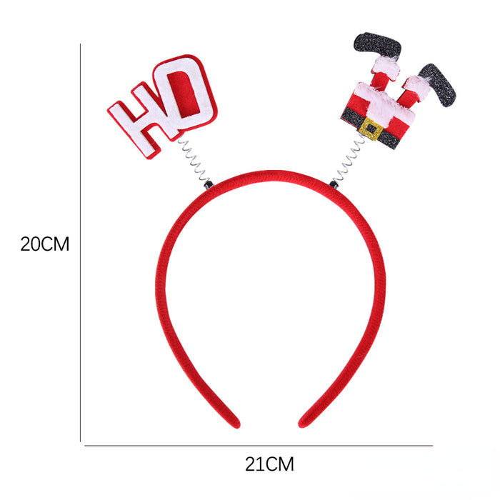 Wholesale Christmas Party Decoration Felt Cloth Plastic Headband JDC-HD-Zhouhao002