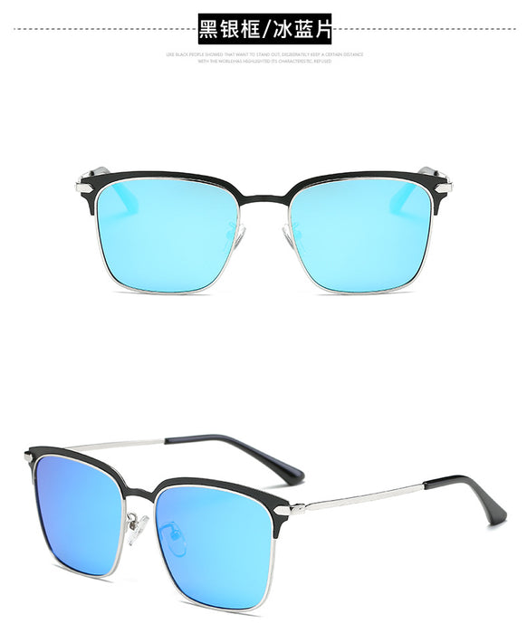 Wholesale men and women colorful square new paint polarized sunglasses JDC-SG-GaoD008