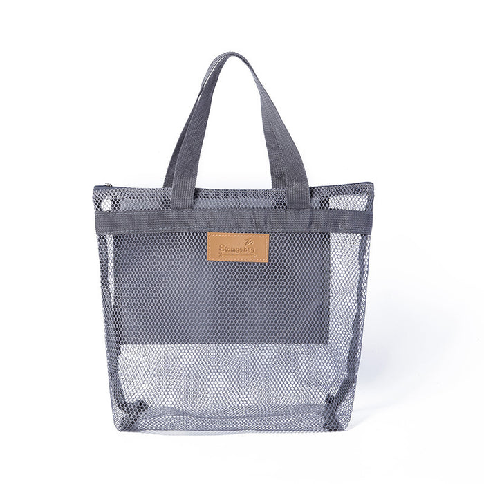 Wholesale Portable Mesh Travel Beach Bag Cosmetic Bag JDC-HB-NaJ001