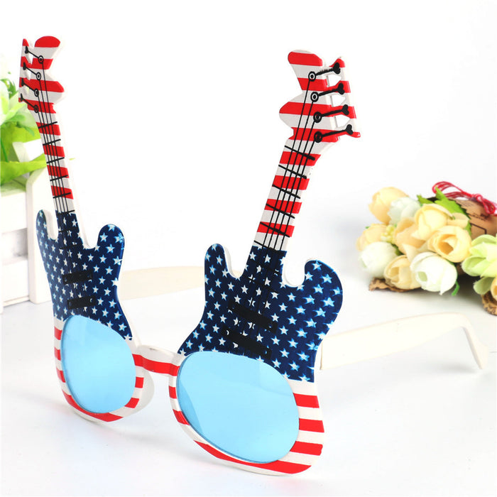 Wholesale Electric Organ Rock Guitar Party Funny Glasses JDC-SG-BoY001