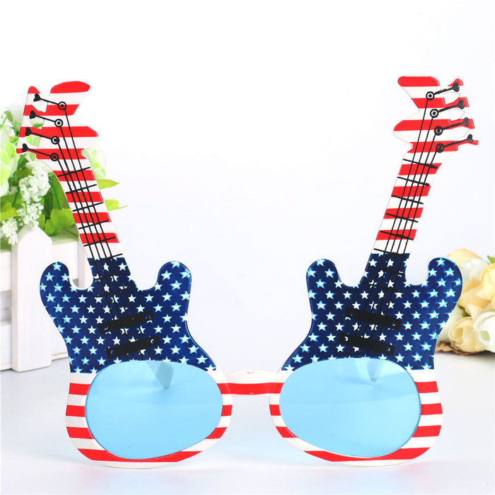 Jewelry WholesaleWholesale Electric Organ Rock Guitar Party Funny Glasses JDC-SG-BoY001 Sunglasses 渤钰 %variant_option1% %variant_option2% %variant_option3%  Factory Price JoyasDeChina Joyas De China