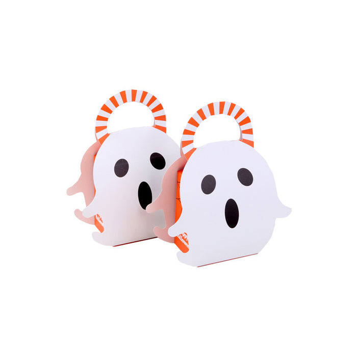 Wholesale Jewelry Packaging Paper Halloween Pumpkin Ghost Gift Bag JDC-JP-HuaiB006