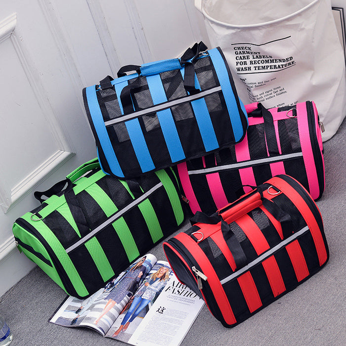 Wholesale Shoulder Bag Nylon Wear-Resistant Pet Bag Going Out Convenient Diagonal JDC-SD-Aishang008