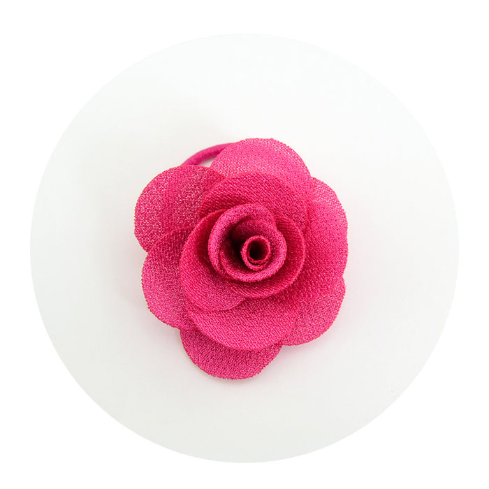 Wholesale children's headwear multi-layer three-dimensional big rose hair ring MOQ≥2 JDC-HS-YL063