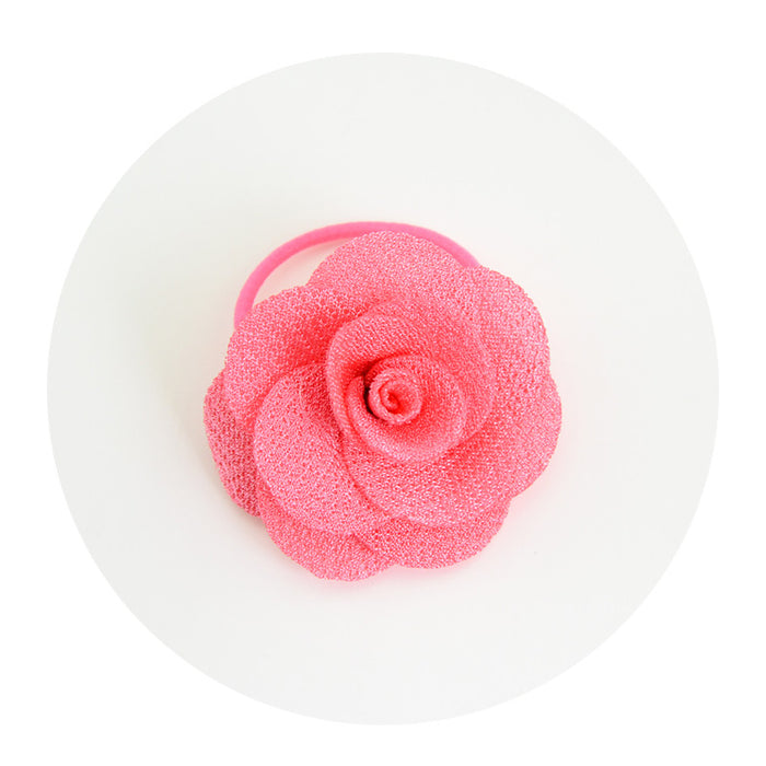 Wholesale children's headwear multi-layer three-dimensional big rose hair ring MOQ≥2 JDC-HS-YL063