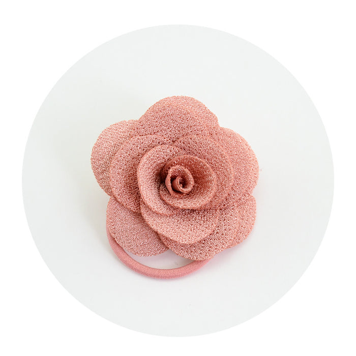 Wholesale children's headwear multi-layer three-dimensional big rose hair ring MOQ≥2 JDC-HS-YL063