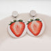 Jewelry WholesaleWholesale temperament sweet strawberry acrylic Earrings JDC-ES-bq230 Earrings 倍强 %variant_option1% %variant_option2% %variant_option3%  Factory Price JoyasDeChina Joyas De China