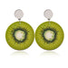 Jewelry WholesaleWholesale summer fresh fruit Kiwi acrylic Earrings JDC-ES-bq231 Earrings 倍强 %variant_option1% %variant_option2% %variant_option3%  Factory Price JoyasDeChina Joyas De China