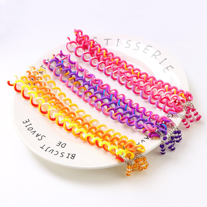 Wholesale children's color braided hair artifact for girls JDC-HC-Peini003