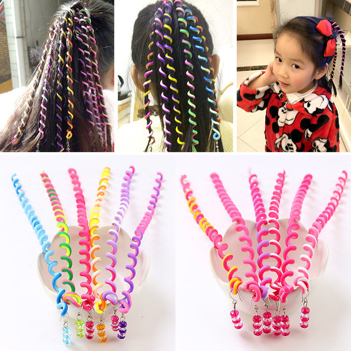 Jewelry WholesaleWholesale children's color braided hair artifact for girls JDC-HC-Peini003 Hair Clips 佩妮 %variant_option1% %variant_option2% %variant_option3%  Factory Price JoyasDeChina Joyas De China