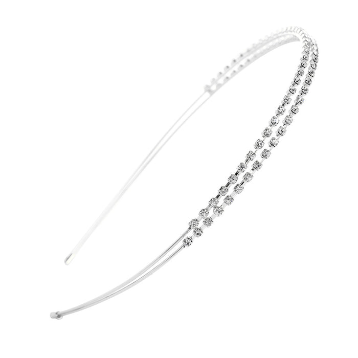 Jewelry WholesaleWholesale double-layer exquisite water drill head hoop JDC-HD-CM007 Headband 岑迷 %variant_option1% %variant_option2% %variant_option3%  Factory Price JoyasDeChina Joyas De China