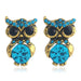 Jewelry WholesaleWholesale Simple Alloy Vintage Diamond Owl Stud Earrings JDC-ES-LY019 Earrings 乐钰 %variant_option1% %variant_option2% %variant_option3%  Factory Price JoyasDeChina Joyas De China