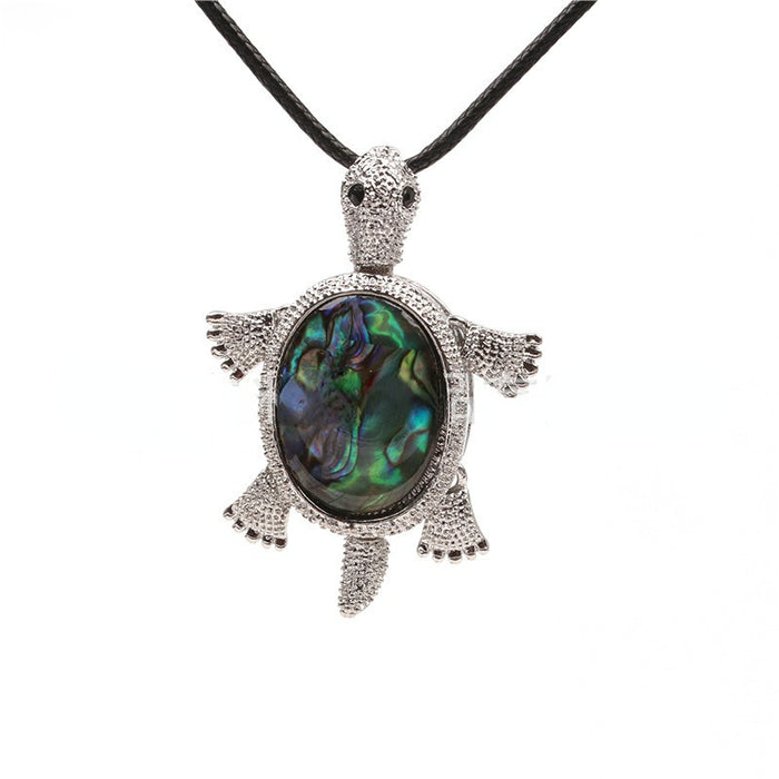 Wholesale Abalone Shell Turtle Pendant Necklace JDC-NE-ML148