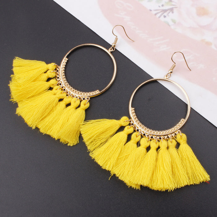 Jewelry WholesaleWholesale tassel bohemian alloy earrings JDC-ES-Shuangd003 Earrings 双笛 %variant_option1% %variant_option2% %variant_option3%  Factory Price JoyasDeChina Joyas De China