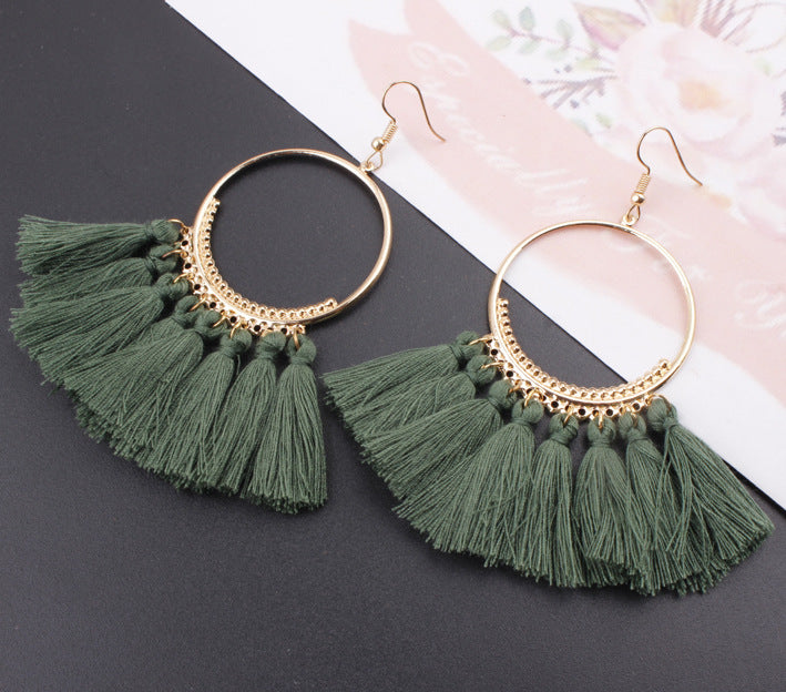 Jewelry WholesaleWholesale tassel bohemian alloy earrings JDC-ES-Shuangd003 Earrings 双笛 %variant_option1% %variant_option2% %variant_option3%  Factory Price JoyasDeChina Joyas De China