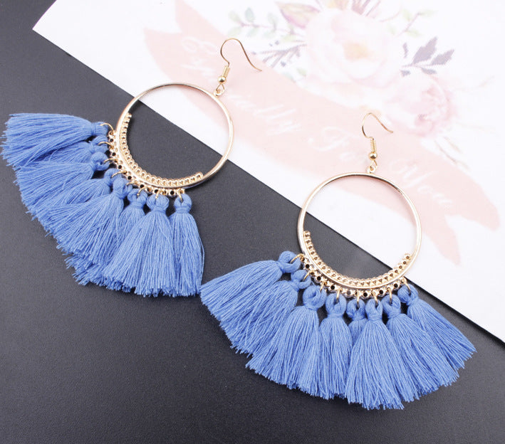 Jewelry WholesaleWholesale tassel bohemian alloy earrings JDC-ES-Shuangd003 Earrings 双笛 %variant_option1% %variant_option2% %variant_option3%  Factory Price JoyasDeChina Joyas De China