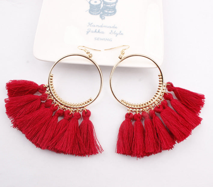 Jewelry WholesaleWholesale tassel bohemian alloy earrings JDC-ES-Shuangd003 Earrings 双笛 %variant_option1% %variant_option2% %variant_option3%  Factory Price JoyasDeChina Joyas De China