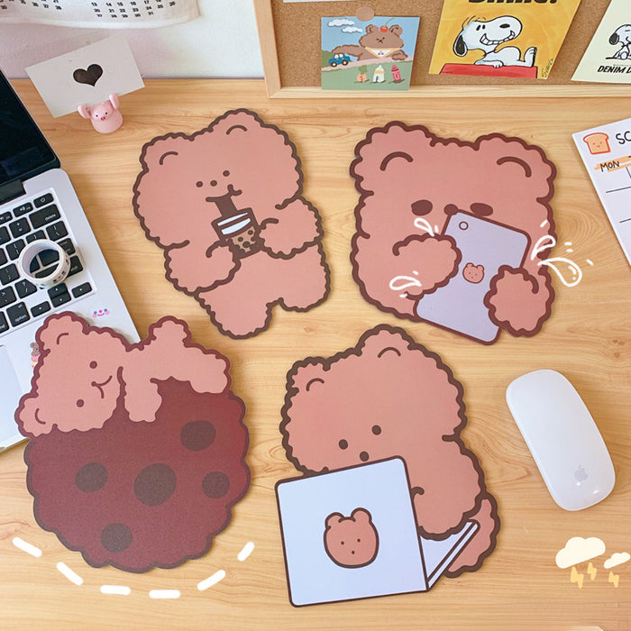 Wholesale Cartoon Rubber Cute Bear Mouse Pad MOQ≥2 JDC-MD-Tengy002