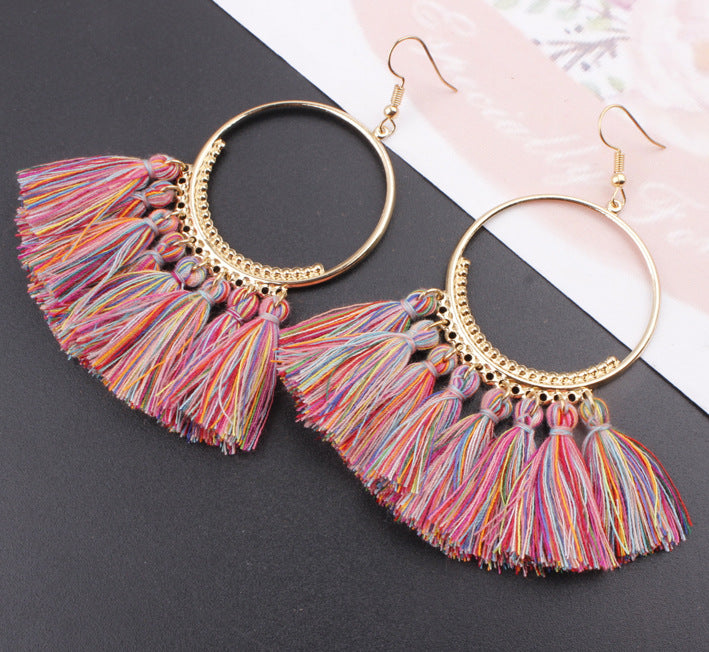 Jewelry WholesaleWholesale tassel bohemian alloy earrings JDC-ES-Shuangd003 Earrings 双笛 %variant_option1% %variant_option2% %variant_option3%  Factory Price JoyasDeChina Joyas De China