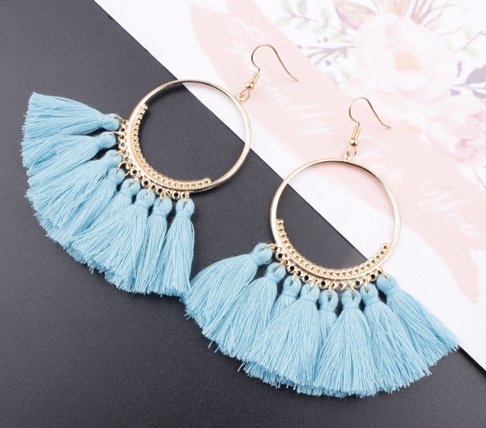 Jewelry WholesaleWholesale tassel bohemian alloy earrings JDC-ES-Shuangd003 Earrings 双笛 %variant_option1% %variant_option2% %variant_option3%  Factory Price JoyasDeChina Joyas De China