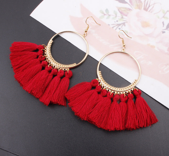 Jewelry WholesaleWholesale tassel bohemian alloy earrings JDC-ES-Shuangd003 Earrings 双笛 %variant_option1% %variant_option2% %variant_option3%  Factory Price JoyasDeChina Joyas De China