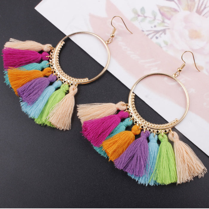 Jewelry WholesaleWholesale tassel bohemian alloy earrings JDC-ES-Shuangd003 Earrings 双笛 %variant_option1% %variant_option2% %variant_option3%  Factory Price JoyasDeChina Joyas De China