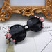 Jewelry WholesaleWholesale Elegant Bow Flower Round Sunglasses JDC-SG-NT007 Sunglasses 妮头 %variant_option1% %variant_option2% %variant_option3%  Factory Price JoyasDeChina Joyas De China