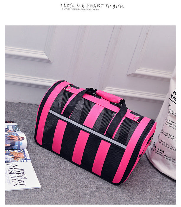 Wholesale Shoulder Bag Nylon Wear-Resistant Pet Bag Going Out Convenient Diagonal JDC-SD-Aishang008