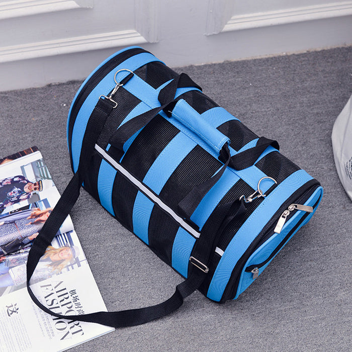 Wholesale Shoulder Bag Nylon Wear-Resistant Pet Bag Going Out Convenient Diagonal JDC-SD-Aishang008