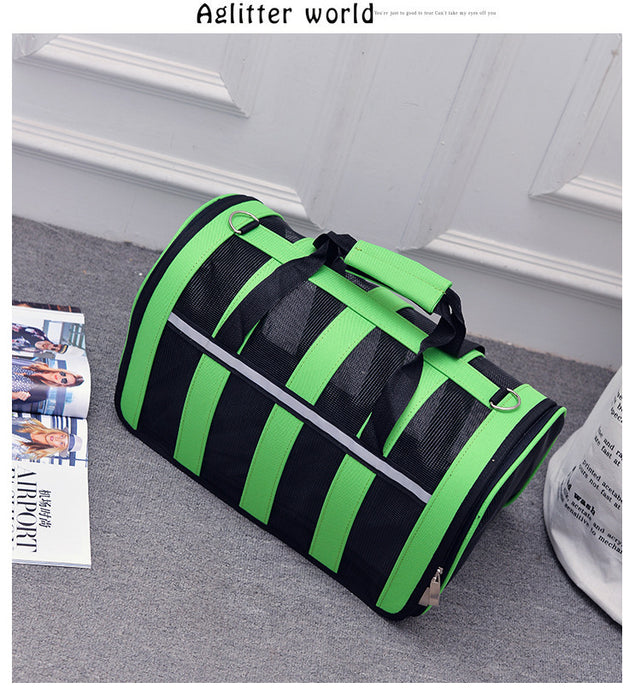 Wholesale Shoulder Bag Nylon Wear-Resistant Pet Bag Going Out Convenient Diagonal JDC-SD-Aishang008