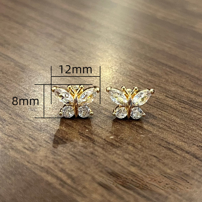 Wholesale Earrings Zirconia Small Bow Simple Stud Earrings JDC-ES-PREMCAOS001