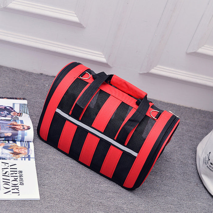 Wholesale Shoulder Bag Nylon Wear-Resistant Pet Bag Going Out Convenient Diagonal JDC-SD-Aishang008