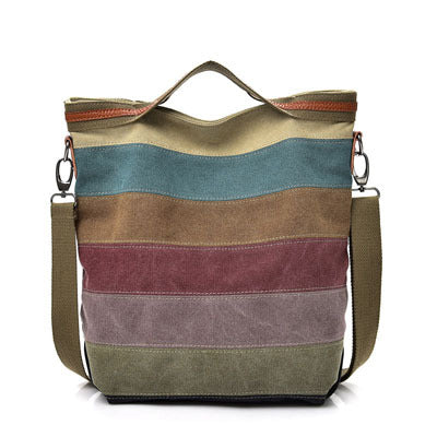 Wholesale Canvas Tote Shoulder Bag Large Capacity Multi Compartment JDC-SD-Mengsiw002