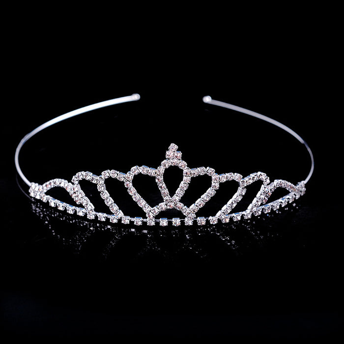 Jewelry WholesaleWholesale Kids Crown White Crystal Headband JDC-HD-hongh003 Headband 宏宏 %variant_option1% %variant_option2% %variant_option3%  Factory Price JoyasDeChina Joyas De China