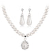 Jewelry WholesaleWholesale Shambhala Pearl Two Piece Bridal Wedding Dress Pearl Necklace JDC-NE-GSDB013 necklaces 丹比华比 %variant_option1% %variant_option2% %variant_option3%  Factory Price JoyasDeChina Joyas De China