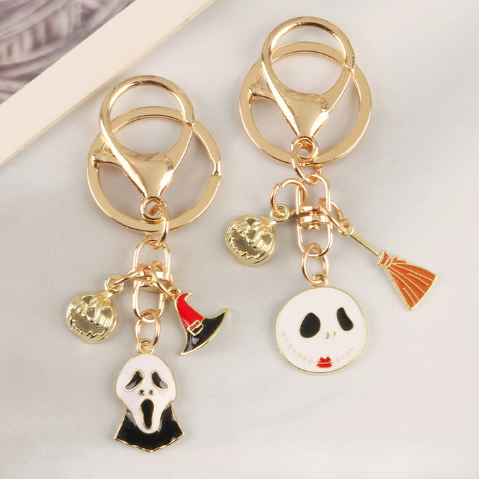 Wholesale Keychains Metal Reaper Witch Broom Key MOQ≥2 JDC-KC-Yihan024