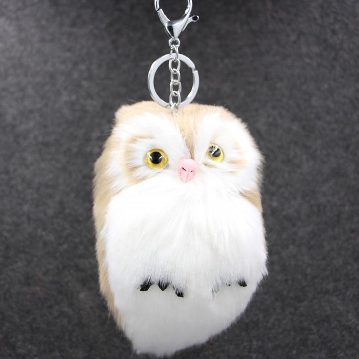 Jewelry WholesaleWholesale Imitation Hair Owl Hairball Keychain JDC-KC-Zuge027 Keychains 祖格 %variant_option1% %variant_option2% %variant_option3%  Factory Price JoyasDeChina Joyas De China