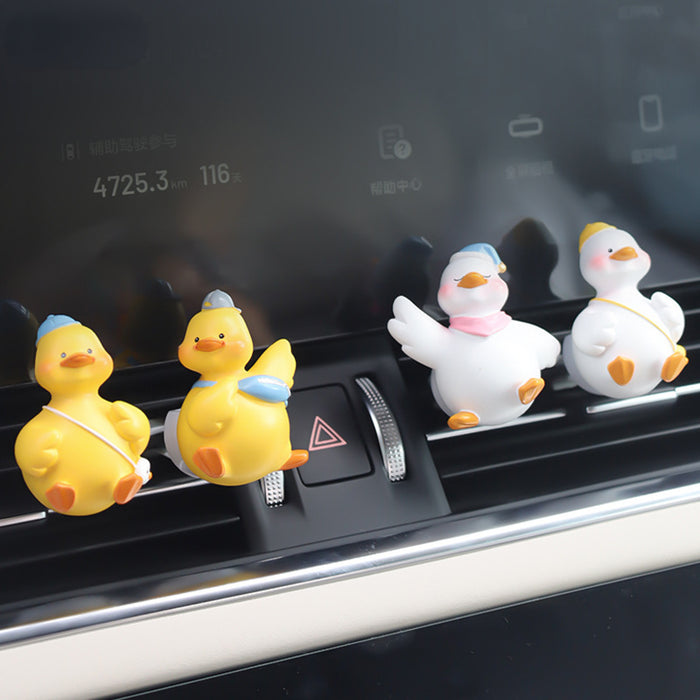 Wholesale Car Accessories Resin Cute Cartoon Little Yellow Duck Air Outlet Perfume Clip JDC-CA-XZH004